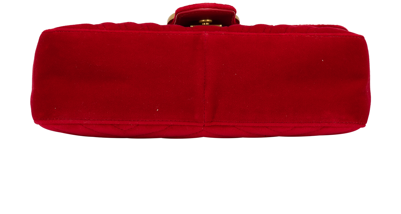 Medium GG Marmont, &pound;750, Handbags, Red, Velvet, Top view
